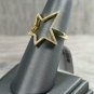 14k Solid Gold Diamond Star Ring Star Cocktail Ring Engagement Gift Diamond Band