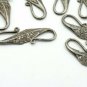 Antique Look Rosecut Pave Diamond Design S Lock 925 Silver Handmade Clasps NS78.
