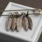 Leaf Charm Pendant Pave Diamond 925 Silver Wholesale Pendant Findings Leaf Charm