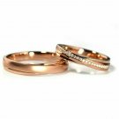Diamond Wedding Set Ring 14k Solid Gold Classic Eternity Bridal Groom Ring Set. Diamond Wedding Set Ring 14k Solid Gold Classic Eternity Bridal Groom Ring Set.