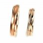 Diamond Wedding Set Ring 14k Solid Gold Classic Eternity Bridal Groom Ring Set.