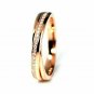 Diamond Wedding Set Ring 14k Solid Gold Classic Eternity Bridal Groom Ring Set.