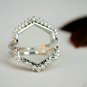 Diamond Enhancer For Solitaire Diamond Ring Hexagon Halo Ring Enhancer 14k Gold.