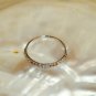14K GOLD RING MANDARIN SPESSARTITE WEDDING BAND DIAMOND RING ENGAGEMENT BAND N54