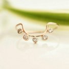 14k Solid Gold Curved U Shape Dainty Ring Handmade Minimalist Arch Stacking Ring 14k Solid Gold Curved U Shape Dainty Ring Handmade Minimalist Arch Stacking Ring