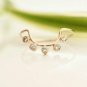 14k Solid Gold Curved U Shape Dainty Ring Handmade Minimalist Arch Stacking Ring