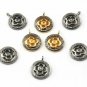 Pave Diamond Round Flower Charm 925 Silver Diamond Flower Charm Pendant Gift.