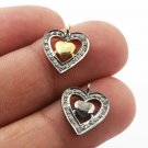 Pave Diamond Heart Charm Pendant 925 Sterling Silver Additional Finding Supply. Pave Diamond Heart Charm Pendant 925 Sterling Silver Additional Finding Supply.
