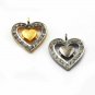 Pave Diamond Heart Charm Pendant 925 Sterling Silver Additional Finding Supply.