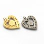 Pave Diamond Heart Charm Pendant 925 Sterling Silver Additional Finding Supply.