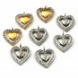 Pave Diamond Heart Charm Pendant 925 Sterling Silver Additional Finding Supply.