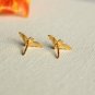 Batman Piercing Jewelry 14k Solid Gold Nose Ear Piercing Jewelry Dainty Earring.