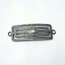 Pave Diamond Connector Pave Diamond Rosecut Connector 925 Silver Handmade Design