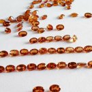 Spessartite Garnet Oval Shape Loupe Clean Cut Stone 6x4mm Oval Spessartine Stone