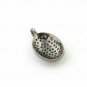 Pave Diamond Oval Charm Pendant 925 Silver Diamond Charm Additional Jewelry.