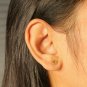 14k Solid Gold Symbol Studs Minimalist Gold Body Piercing Jewelry Nose Ear Stud.
