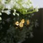 14k Solid Gold Symbol Studs Minimalist Gold Body Piercing Jewelry Nose Ear Stud.