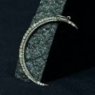 Diamond Crescent Moon Pendant 925 Silver Half Moon Pendant Birthday Gift Charm. Diamond Crescent Moon Pendant 925 Silver Half Moon Pendant Birthday Gift Charm.