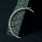Diamond Crescent Moon Pendant 925 Silver Half Moon Pendant Birthday Gift Charm.