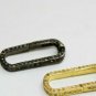 Fashionable Rosecut Pave Diamond paper Clip Design Spring Clasps 925 Silver Ns98