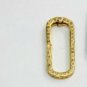 Fashionable Rosecut Pave Diamond paper Clip Design Spring Clasps 925 Silver Ns98