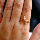 Four Diamond Single Line Diamond Ring 14k Gold Anniversary Ring Brides Jewelry. Four Diamond Single Line Diamond Ring 14k Gold Anniversary Ring Brides Jewelry.