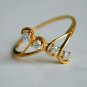 Four Diamond Single Line Diamond Ring 14k Gold Anniversary Ring Brides Jewelry.