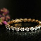 Full Eternity Diamond Band 14k Solid Gold Eternity Shared Prong Diamond Ring. Full Eternity Diamond Band 14k Solid Gold Eternity Shared Prong Diamond Ring.