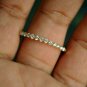 Full Eternity Diamond Band 14k Solid Gold Eternity Shared Prong Diamond Ring.