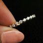 Full Eternity Diamond Band 14k Solid Gold Eternity Shared Prong Diamond Ring.