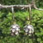 Pave Diamond Beads Drop Earring 14k Gold&925 Silver Diamond Hook Earring.