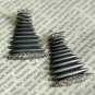 14k Gold Pave Diamond Spike Earring 925 Silver Fashion Jewelry Modern Jewelry.