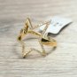 14k Solid Gold Diamond Star Ring Star Cocktail Ring Engagement Gift Diamond Ring