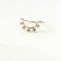 14k Solid Gold Curved U Shape Dainty Ring Handmade Minimalist Arch Stacking Band
