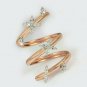 14k Solid Gold Natural Diamond Si Calrity Floral Wrap Ring Wedding Bridal Gift.