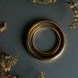 14k Solid Gold Matching Couples Band Diamond Half Eternity Band Wedding Ring Set