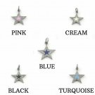 Pave Diamond Bakelite Star Pendant Sterling Silver Diamond Star 20x17mm Charm. Pave Diamond Bakelite Star Pendant Sterling Silver Diamond Star 20x17mm Charm.