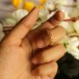 14k Solid Gold Star Eternity Ring Celestial Star Ring Designer Proposal Ring.