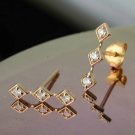 Diamond Bar Earring 14k Solid Gold Minimalist Stud Earring Designer Jewelry Gift Diamond Bar Earring 14k Solid Gold Minimalist Stud Earring Designer Jewelry Gift