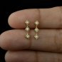 Diamond Bar Earring 14k Solid Gold Minimalist Stud Earring Designer Jewelry Gift