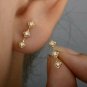 Diamond Bar Earring 14k Solid Gold Minimalist Stud Earring Designer Jewelry Gift