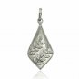 Fancy Diamond Pendant 925 Silver Pave Diamond Handmade Fancy Necklace Gift Charm
