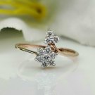 Floral Diamond Ring 14k Gold Diamond Engagement Ring Cluster Bridal Ring Gift. Floral Diamond Ring 14k Gold Diamond Engagement Ring Cluster Bridal Ring Gift.