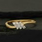 Pave Diamond Minimalist Wedding Band 14k Gold SI Clarity Diamond G-H Color Ring.
