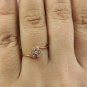 14k Solid Gold Diamond Anniversary Ring Designer Floral Diamond Handmade Ring.
