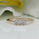 Solitaire Diamond Ring 14k Solid Gold Tiny Diamond Wedding Ring Bridal Ring Gift