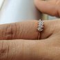Solitaire Diamond Ring 14k Solid Gold Tiny Diamond Wedding Ring Bridal Ring Gift
