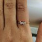 Solitaire Diamond Ring 14k Solid Gold Tiny Diamond Wedding Ring Bridal Ring Gift