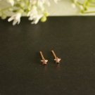 14k Solid Gold Mini Star Piercing Gold Body Piercing Dainty Celestial Jewelry.