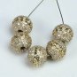 Pave Diamond 8mm Ball Beads 14k Solid Gold Additional Jewelry Findings Ball.
